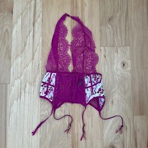 Victoria’s Secret Lingerie Purple Lace and Floral
